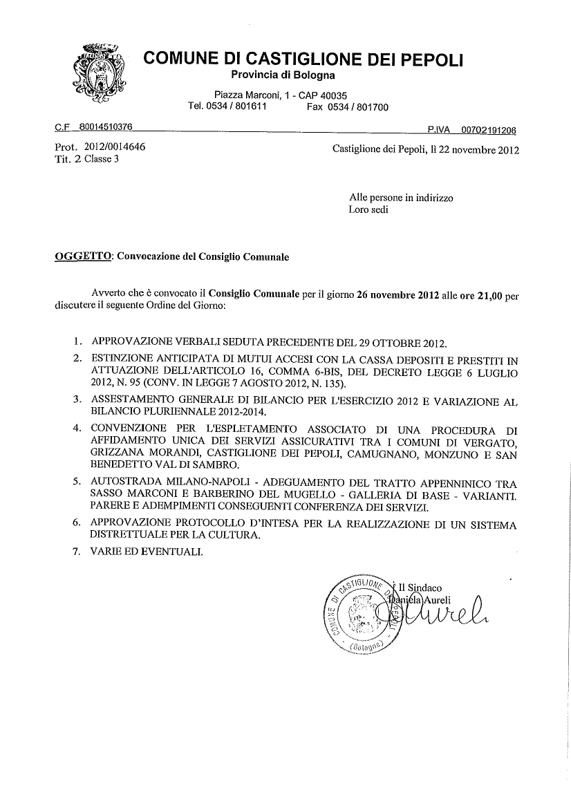 Consiglio comunale